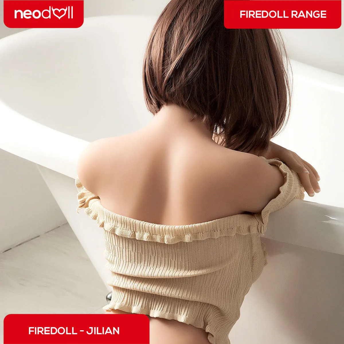 Firedoll - Jilian - Realistic Sex Doll - Tongue included - 163cm - Natural