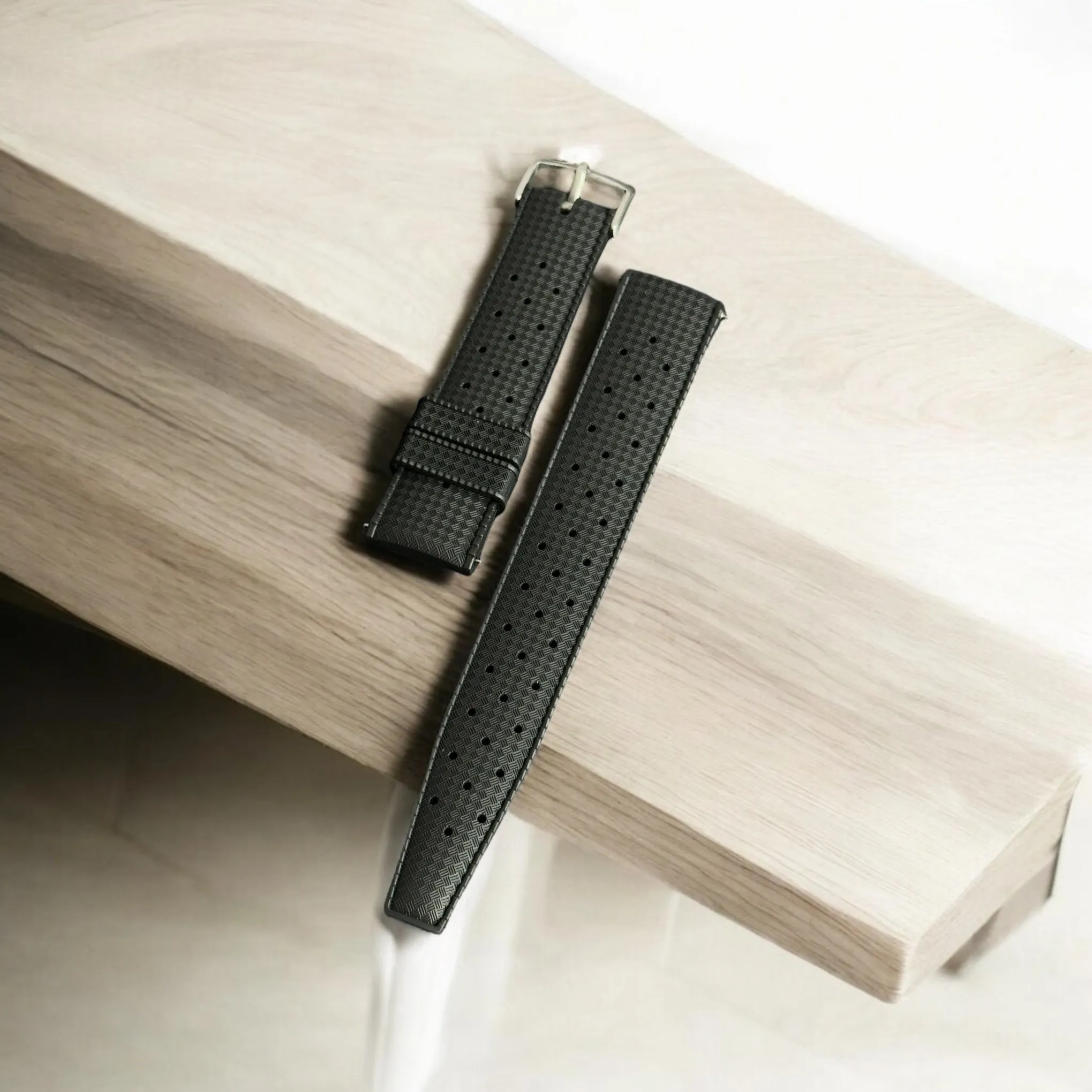 FKM Tropic Black Rubber Quick Release Strap by Coromandel Watch Co. - 20MM