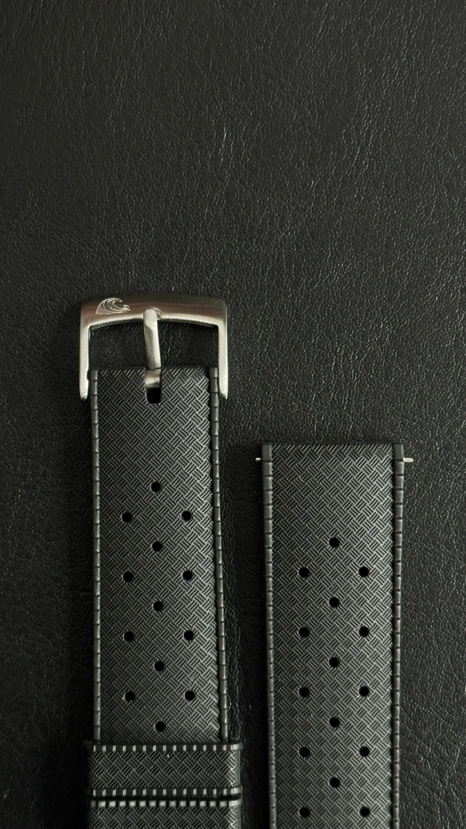 FKM Tropic Black Rubber Quick Release Strap by Coromandel Watch Co. - 20MM