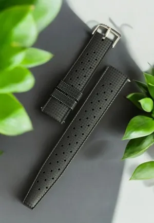 FKM Tropic Black Rubber Quick Release Strap by Coromandel Watch Co. - 20MM