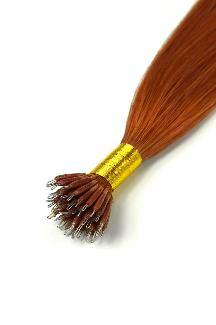 Flaming Ginger (#350) Nano Ring Hair Extensions