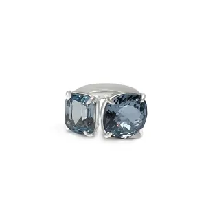 Floating Blue Quartz Ring