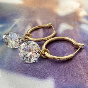 floating cz hoops
