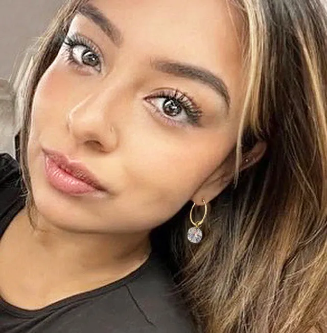 floating cz hoops
