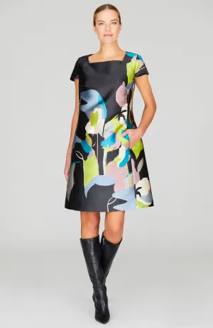 Floral Fresco Short Sleeve Shift Dress