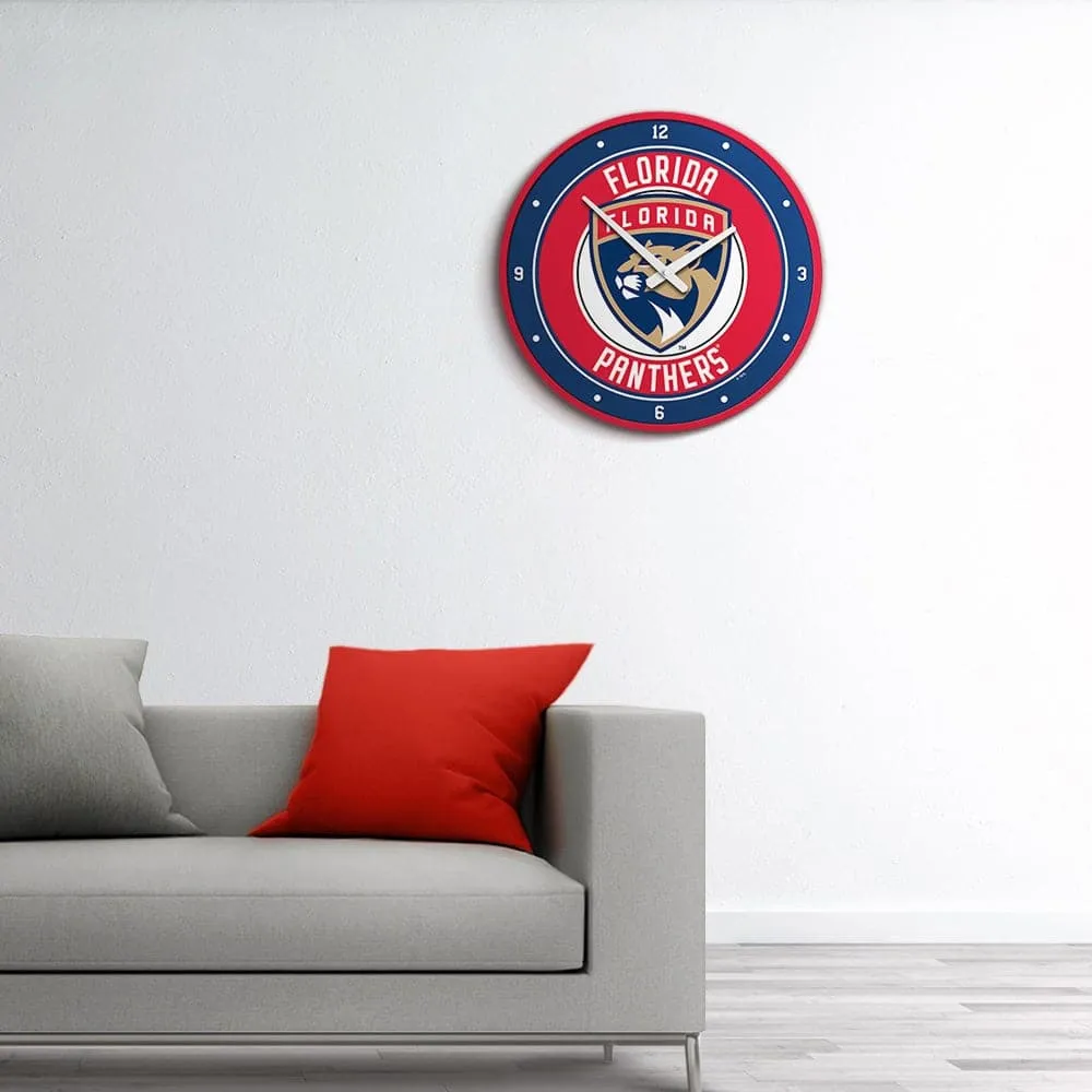 Florida Panthers: Modern Disc Wall Clock