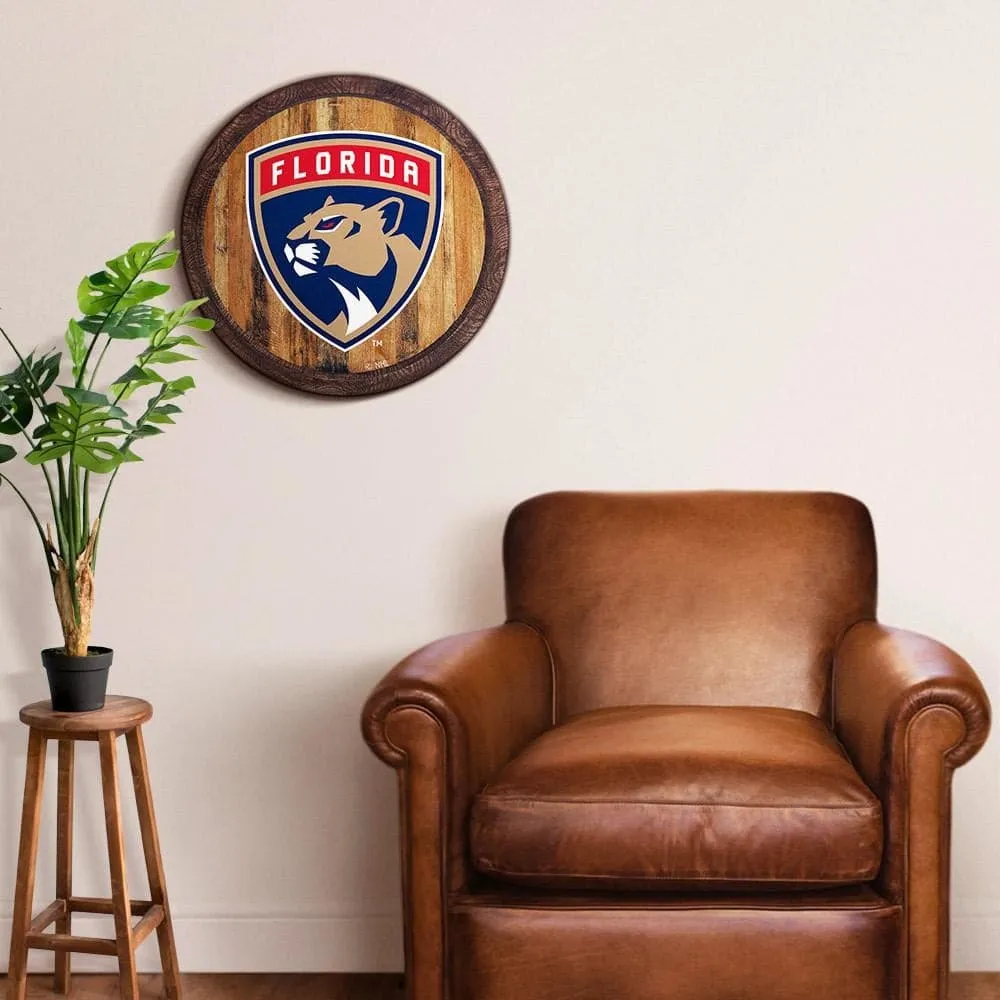 Florida Panthers: "Faux" Barrel Top Sign