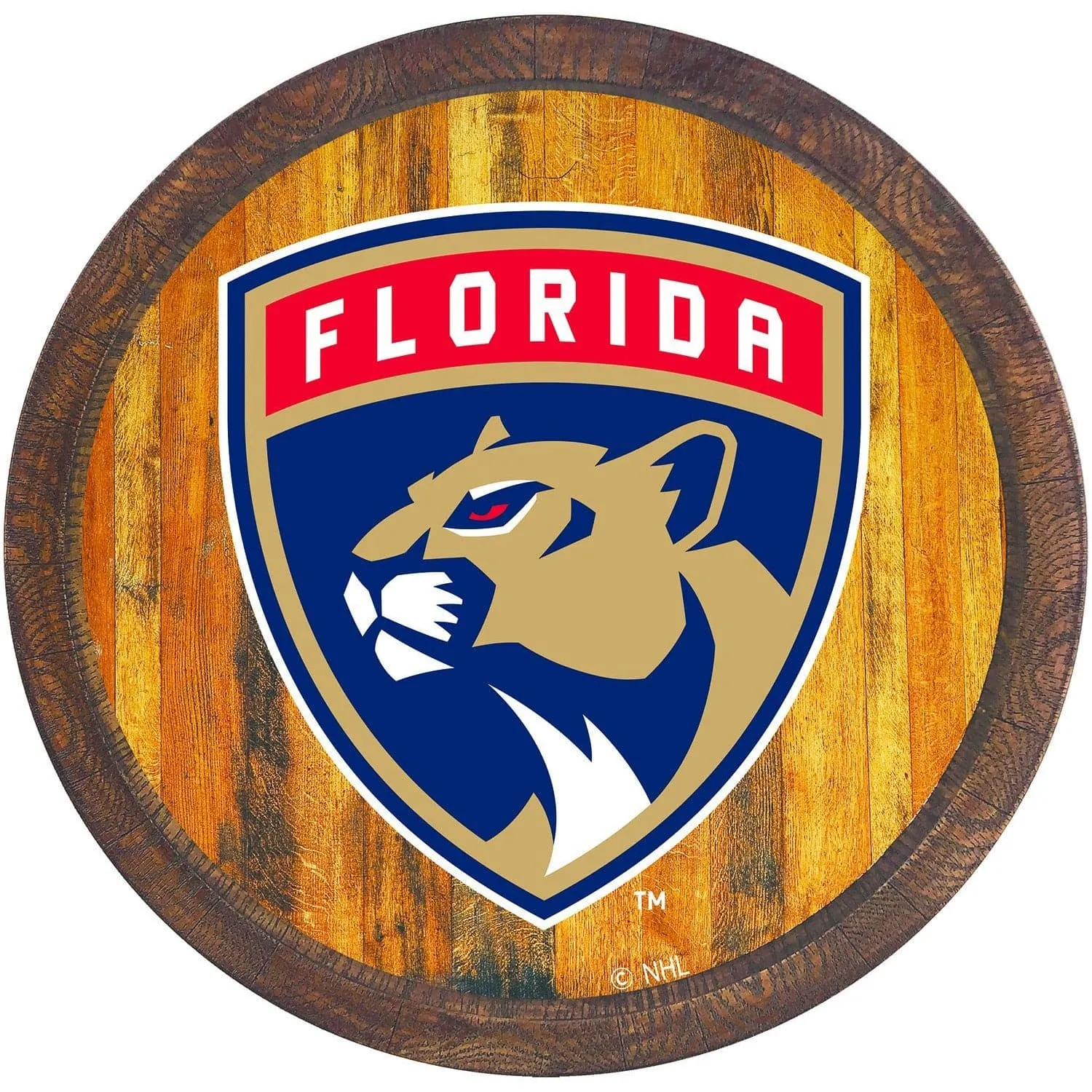Florida Panthers: "Faux" Barrel Top Sign