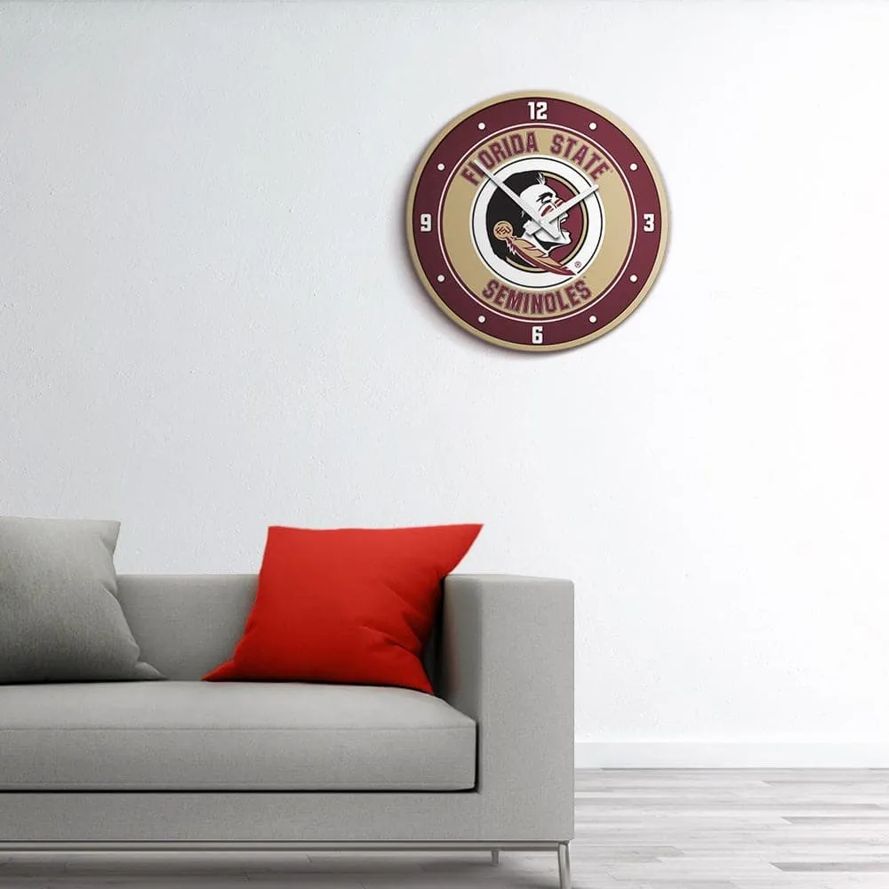 Florida State Seminoles: Modern Disc Wall Clock