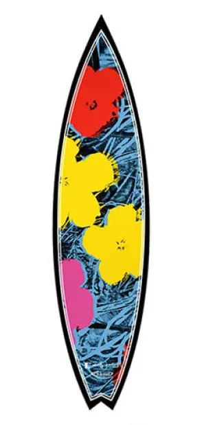 Flowers Surfboard by Andy Warhol