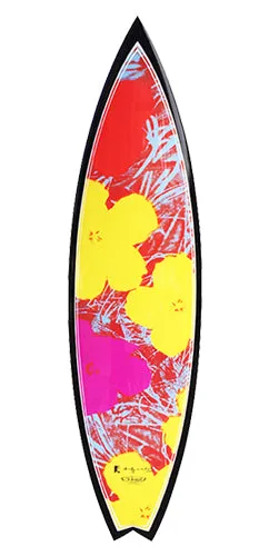 Flowers Surfboard by Andy Warhol