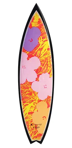 Flowers Surfboard by Andy Warhol