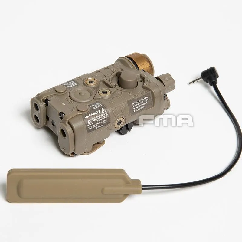FMA LAB PEQ-NGAL Upgrade version (LED flashlight with IR cap, red/IR laser) - Tan (FDE)
