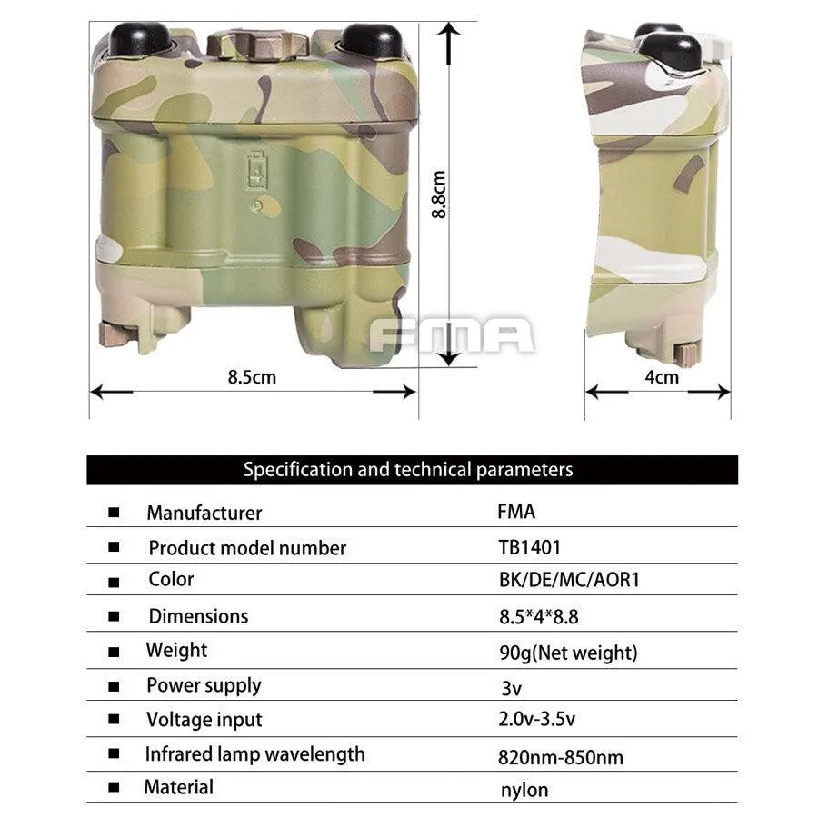 FMA PVS-31 Functional Battery Case with IR - MC