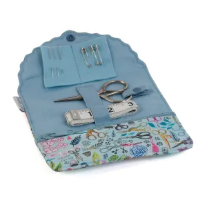 Fold-Over Scalloped Edge Sewing Kit | Hobby Gift | Sewing Scissors