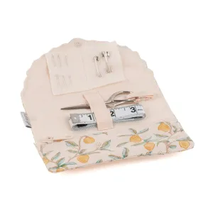 Fold-Over Scalloped Edge Sewing Kit | Hobby Gift / William Morris | Lemons