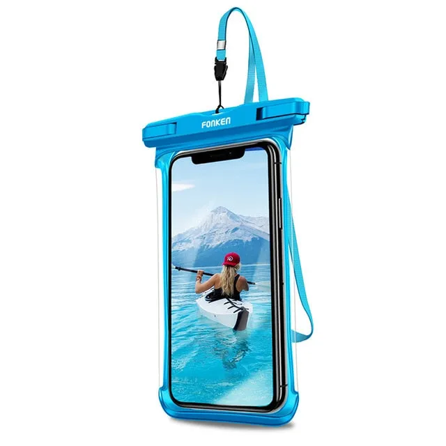 FONKEN Waterproof Phone Case For Iphone Samsung Xiaomi Swimming Dry Bag Underwater Case Water Proof Bag Mobile Phone Pouch Cover
