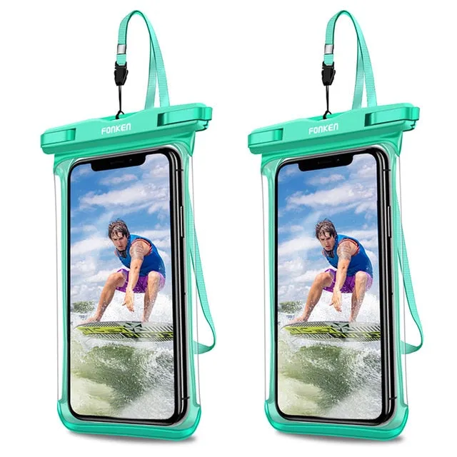 FONKEN Waterproof Phone Case For Iphone Samsung Xiaomi Swimming Dry Bag Underwater Case Water Proof Bag Mobile Phone Pouch Cover