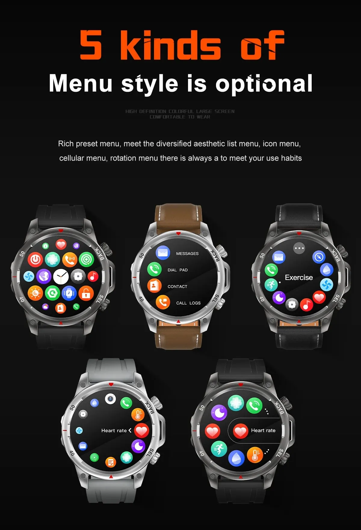For Huawei Xiaomi LED HD Screen Smart Watch Men NFC Bluetooth Call 410 MAh Sport Waterproof Heartrate Blood Oxygen SmartWatches