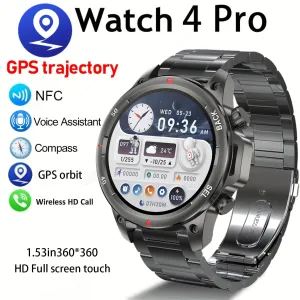 For Huawei Xiaomi LED HD Screen Smart Watch Men NFC Bluetooth Call 410 MAh Sport Waterproof Heartrate Blood Oxygen SmartWatches