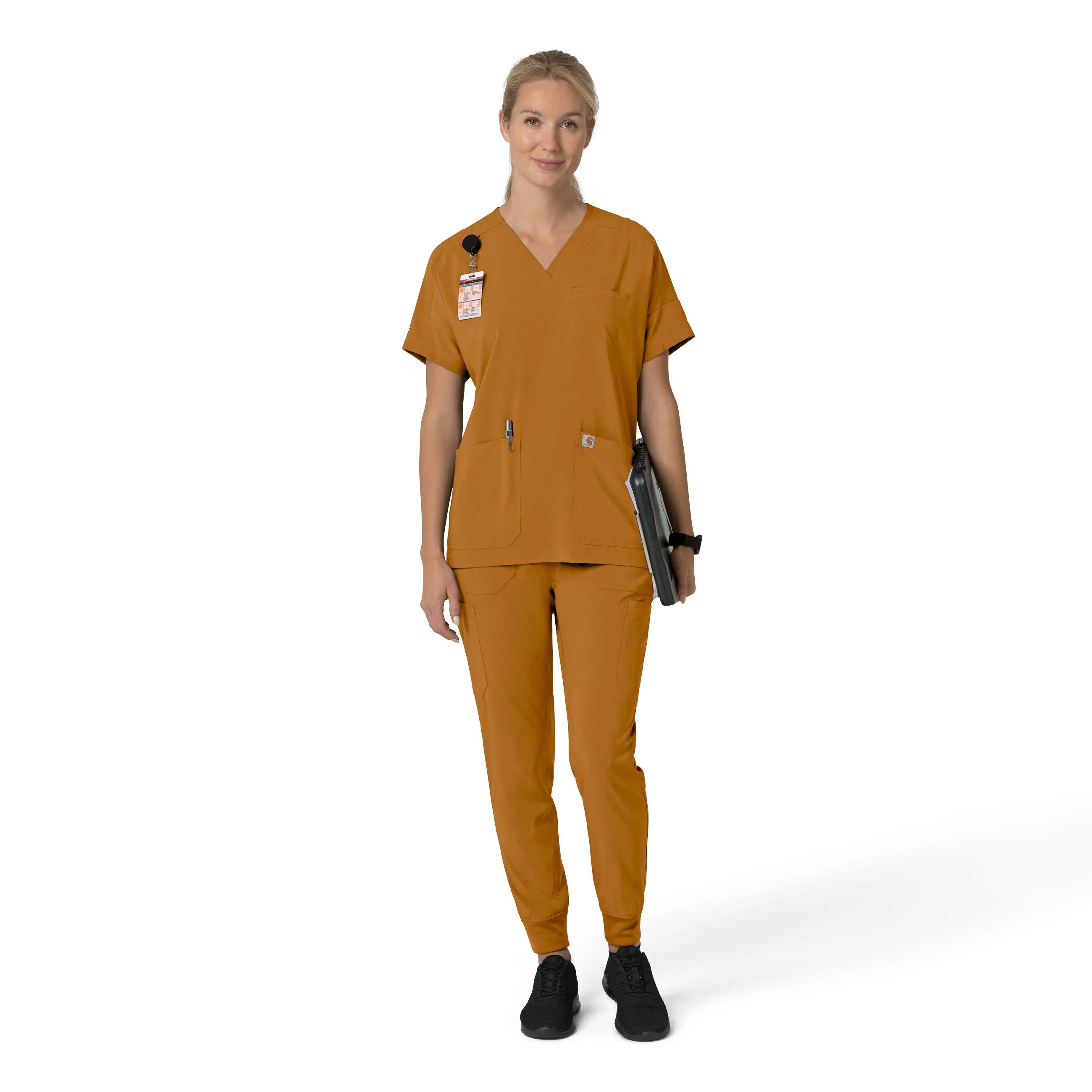 Force Cross-Flex C53110 Cargo Jogger Scrub Pants Fox Brown