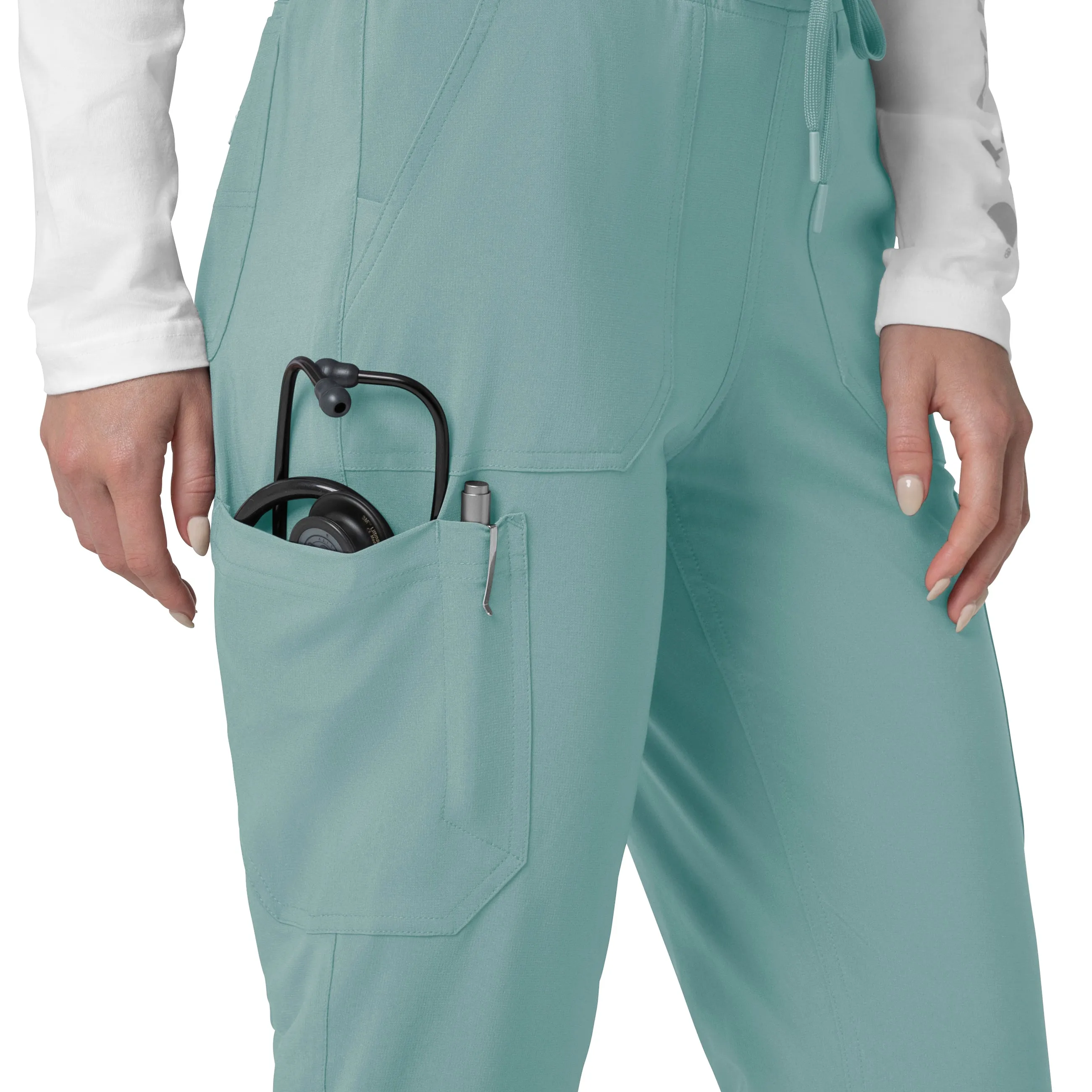 Force Cross-Flex C53110 Cargo Jogger Scrub Pants Summer Blue