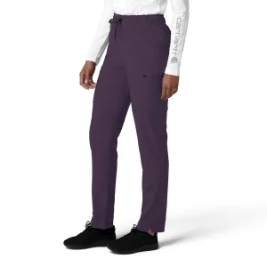 Force Cross-Flex C53210 Straight Leg Cargo Scrub Pants Black Plum