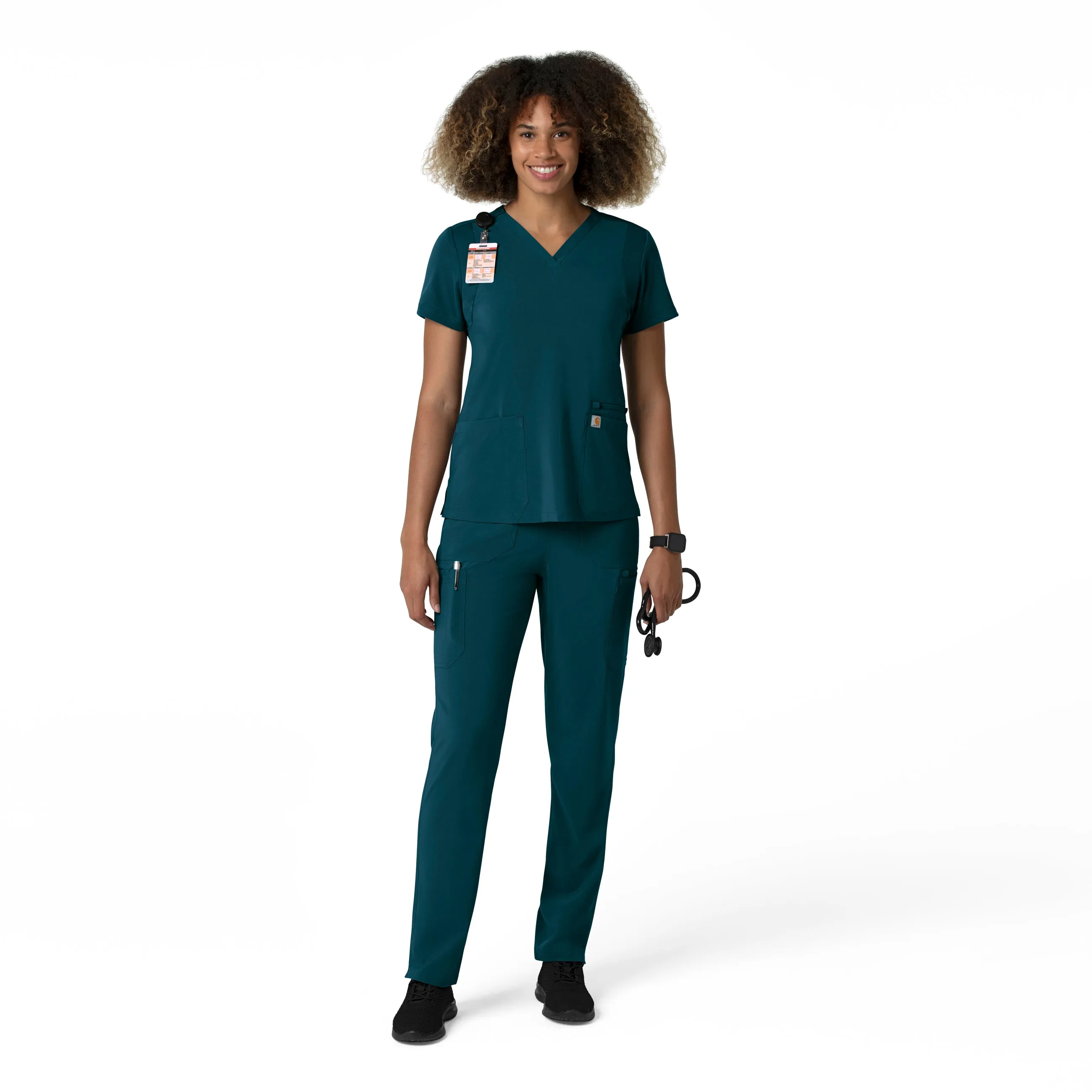 Force Cross-Flex C53210 Straight Leg Cargo Scrub Pants Caribbean
