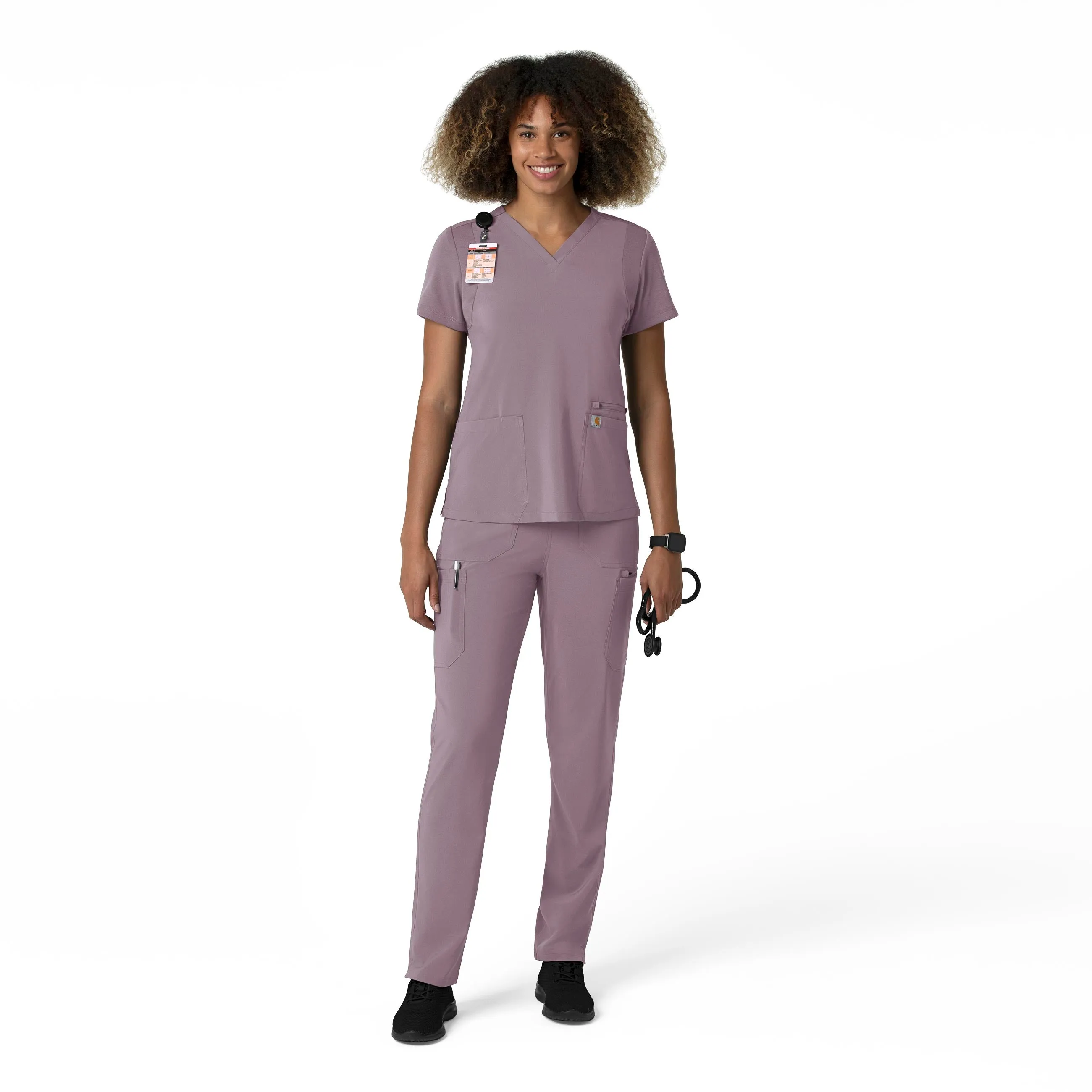 Force Cross-Flex C53210 Straight Leg Cargo Scrub Pants Lavender Mist