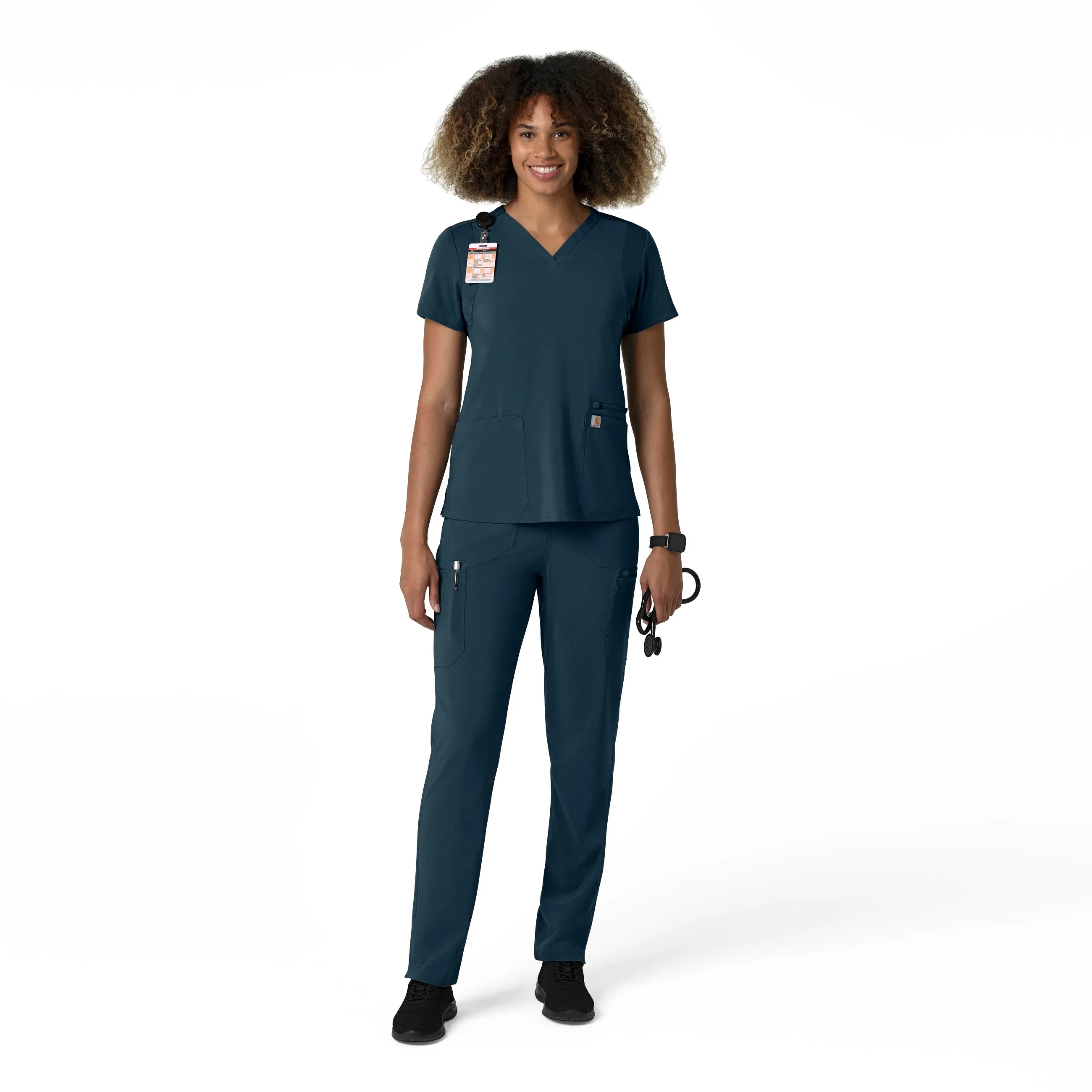 Force Cross-Flex C53210 Straight Leg Cargo Scrub Pants Navy