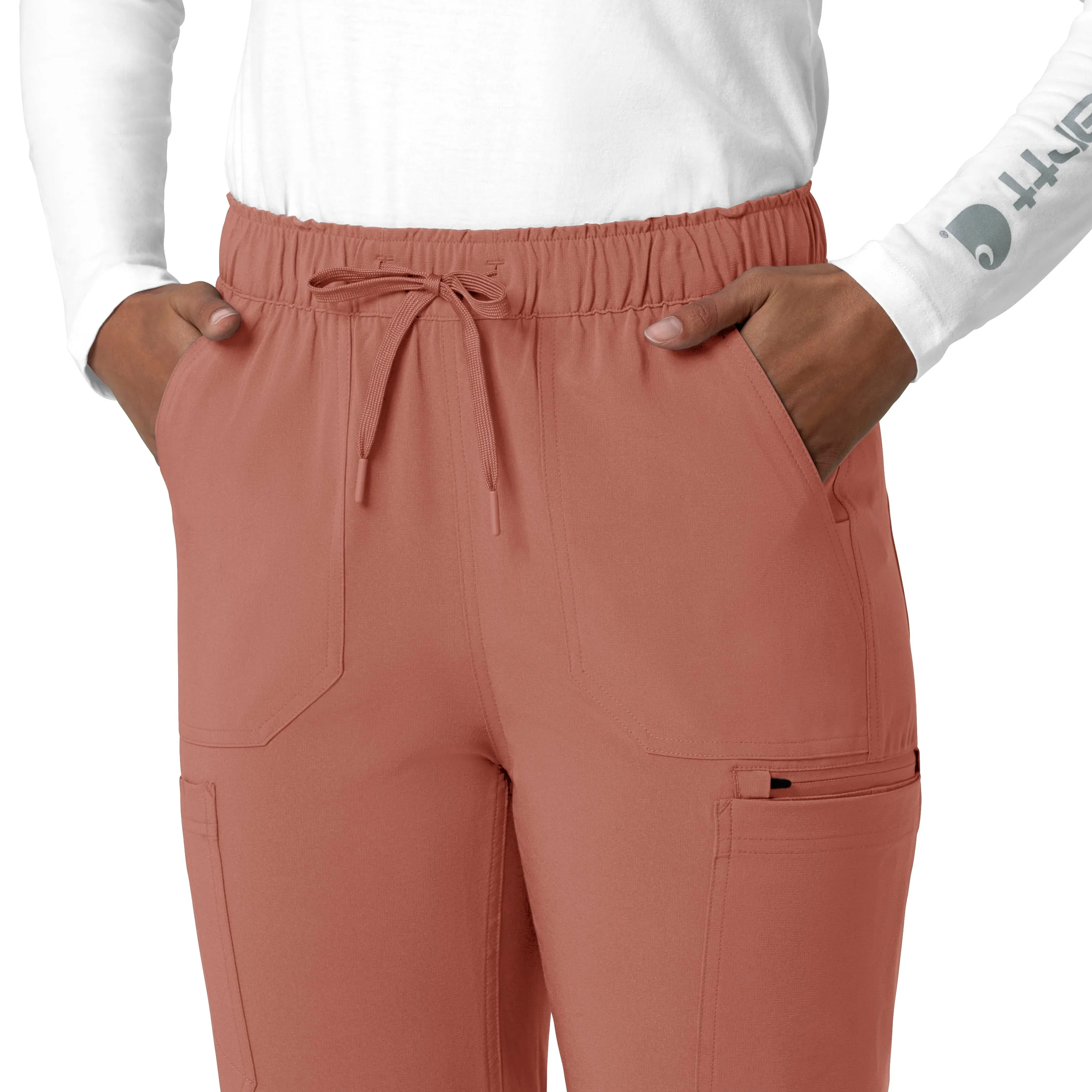 Force Cross-Flex C53210 Straight Leg Cargo Scrub Pants Wildrose