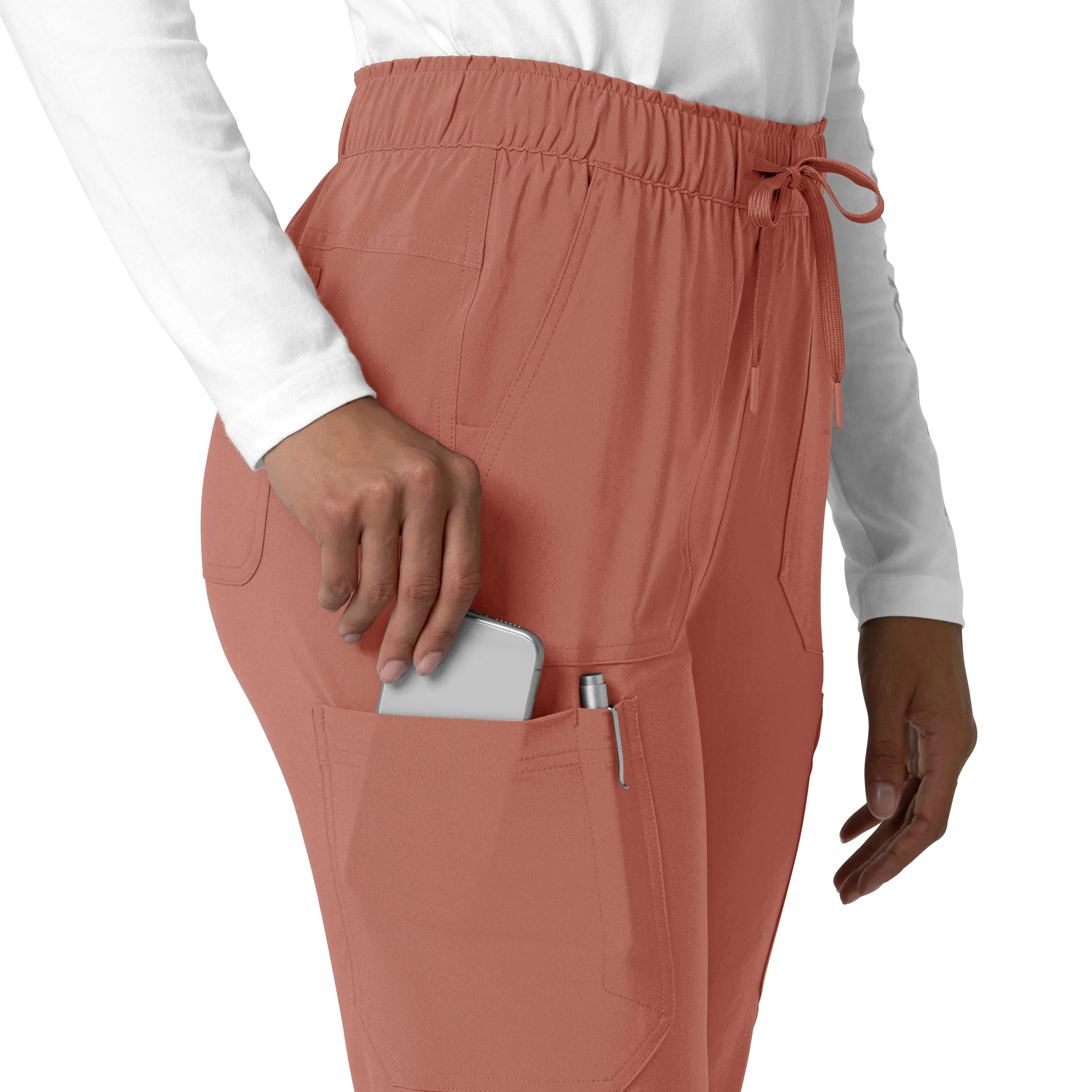 Force Cross-Flex C53210 Straight Leg Cargo Scrub Pants Wildrose