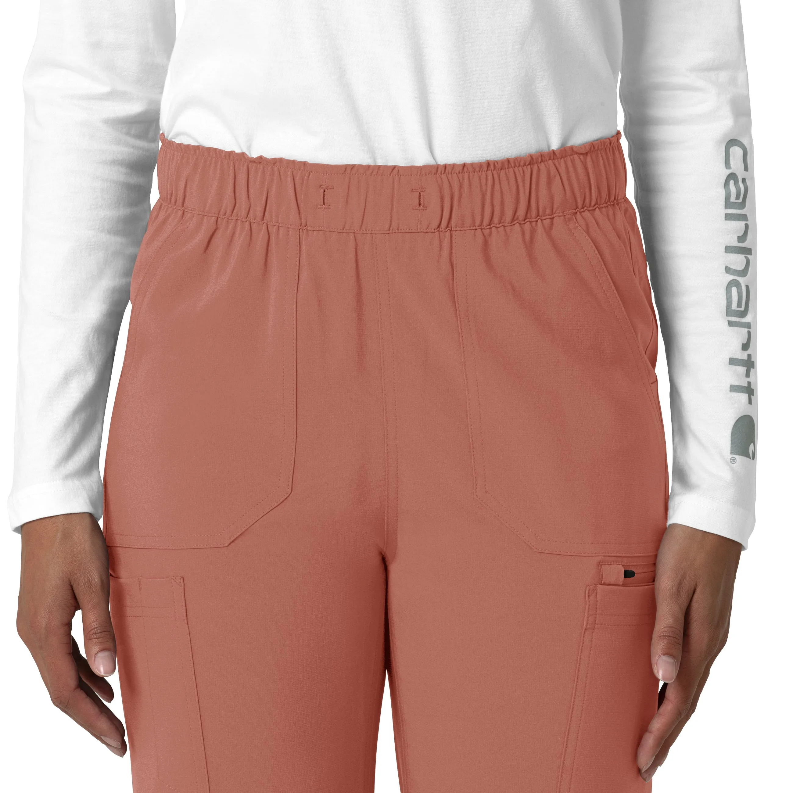 Force Cross-Flex C53210 Straight Leg Cargo Scrub Pants Wildrose