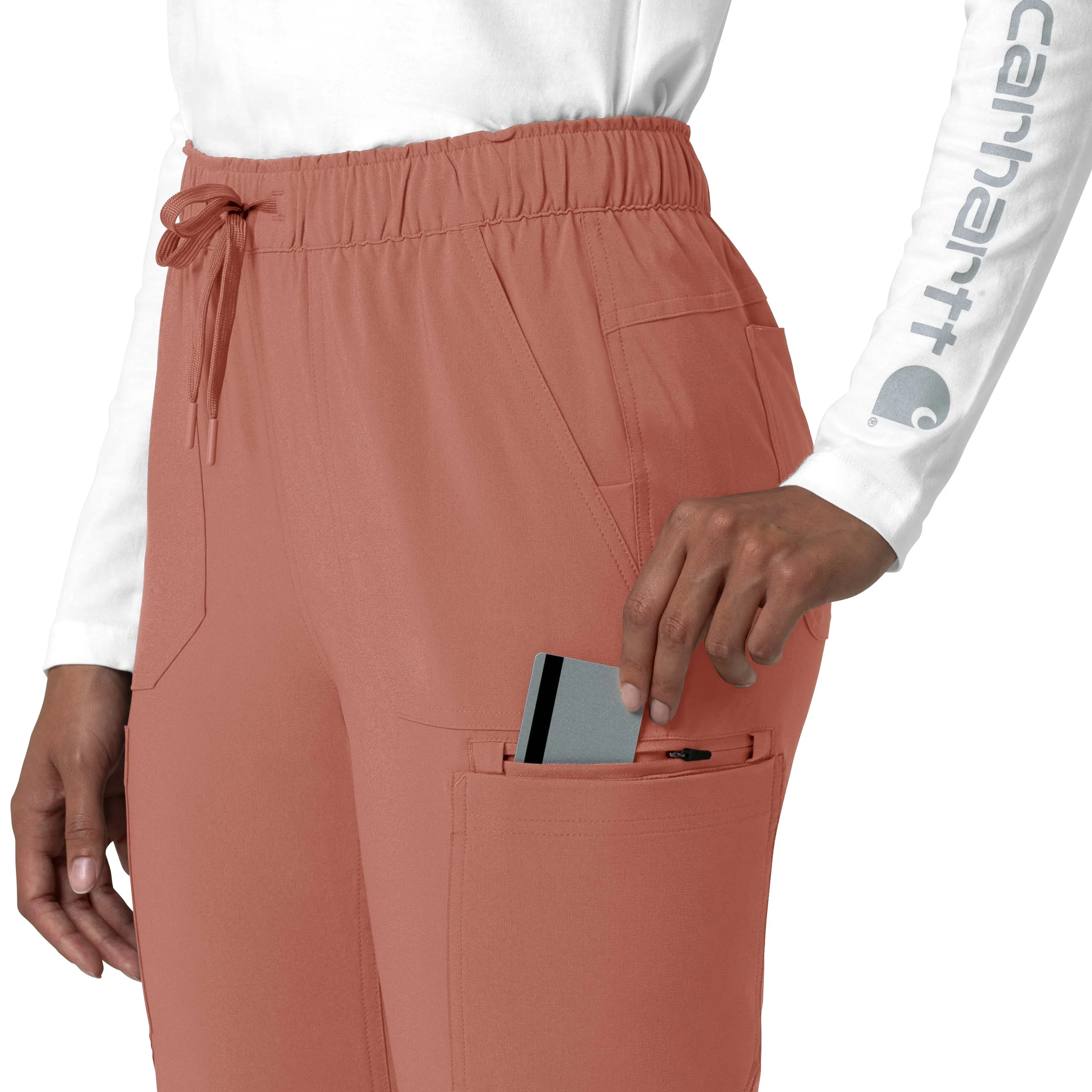 Force Cross-Flex C53210 Straight Leg Cargo Scrub Pants Wildrose
