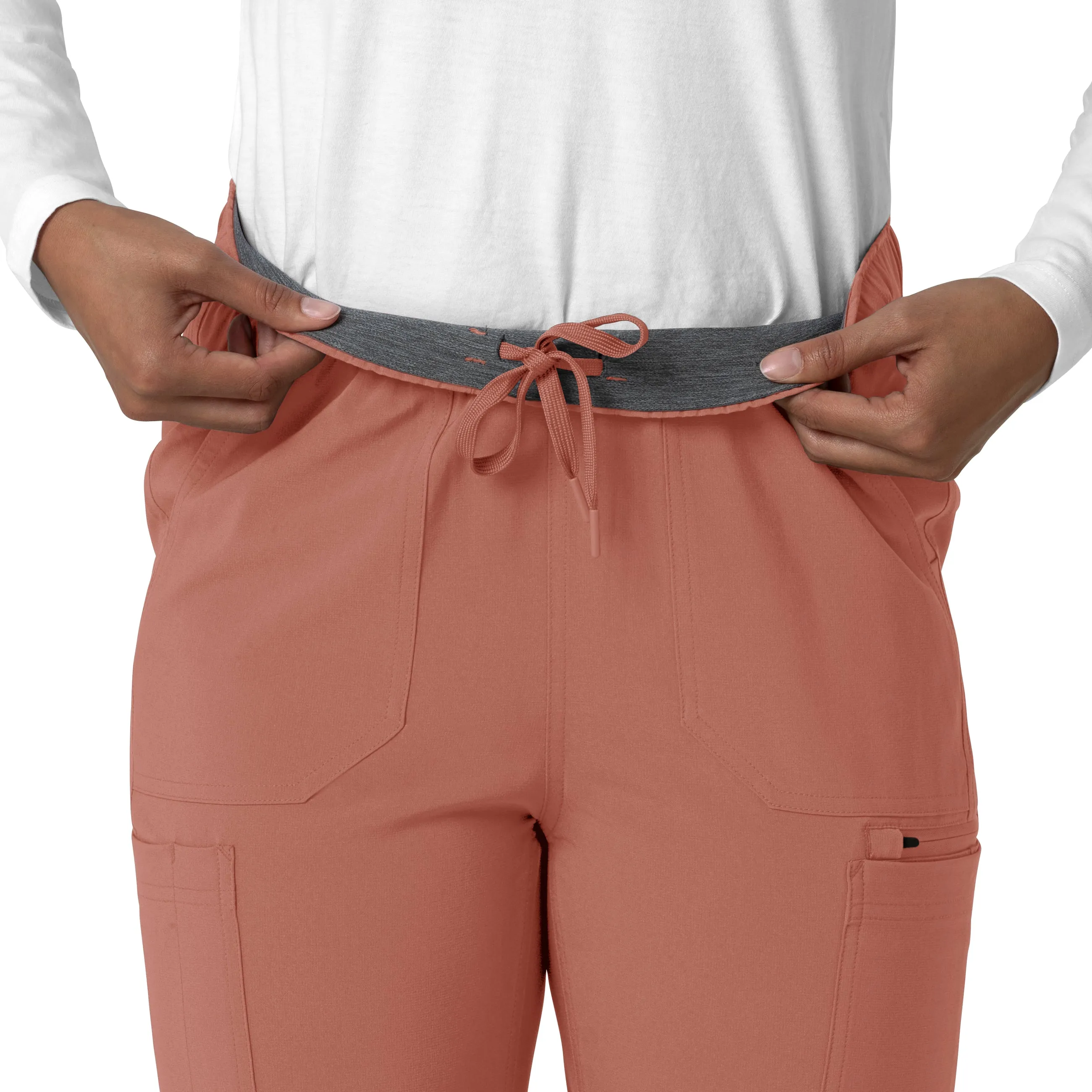 Force Cross-Flex C53210 Straight Leg Cargo Scrub Pants Wildrose