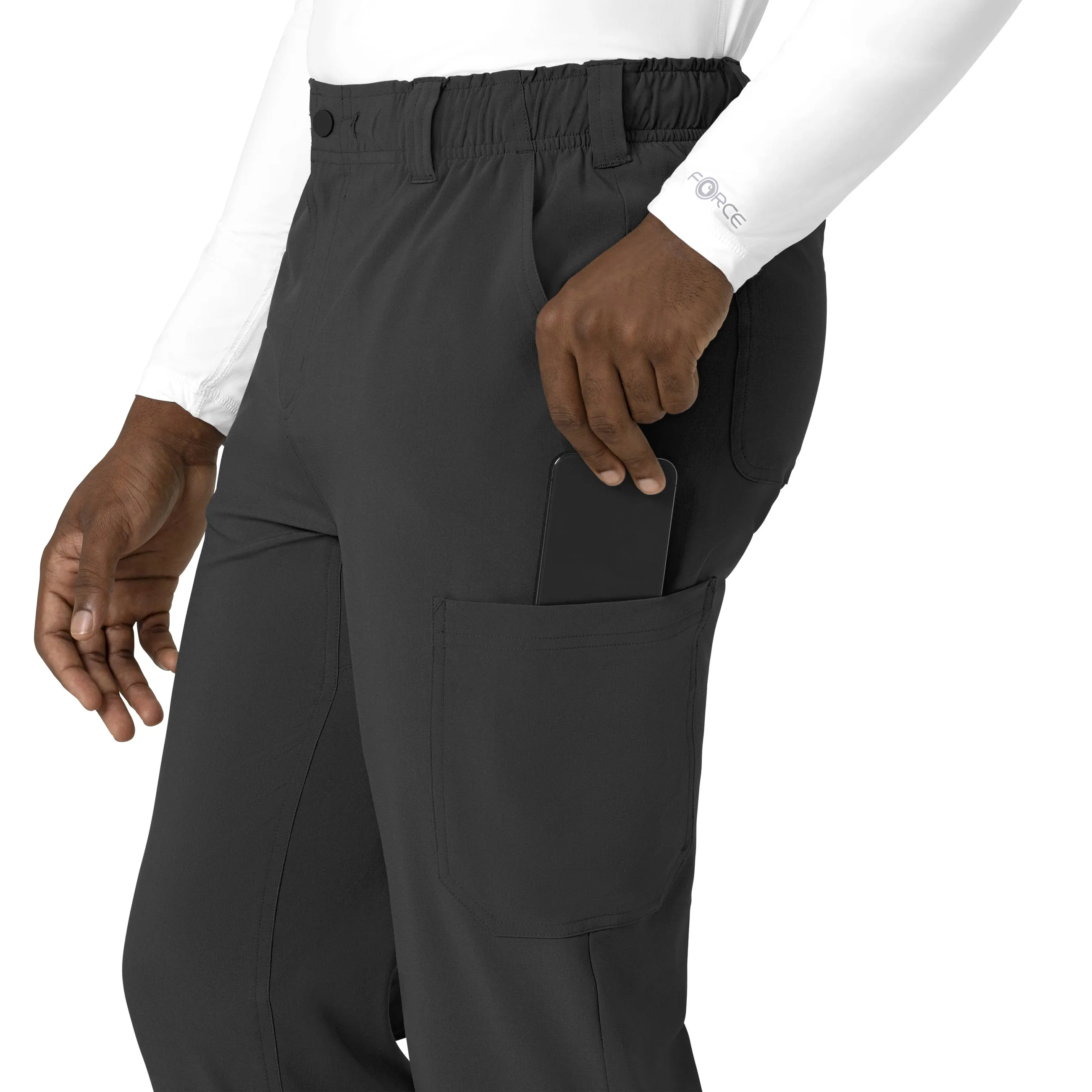 Force Cross-Flex C56410 Men's Straight Leg Scrub Pants Black
