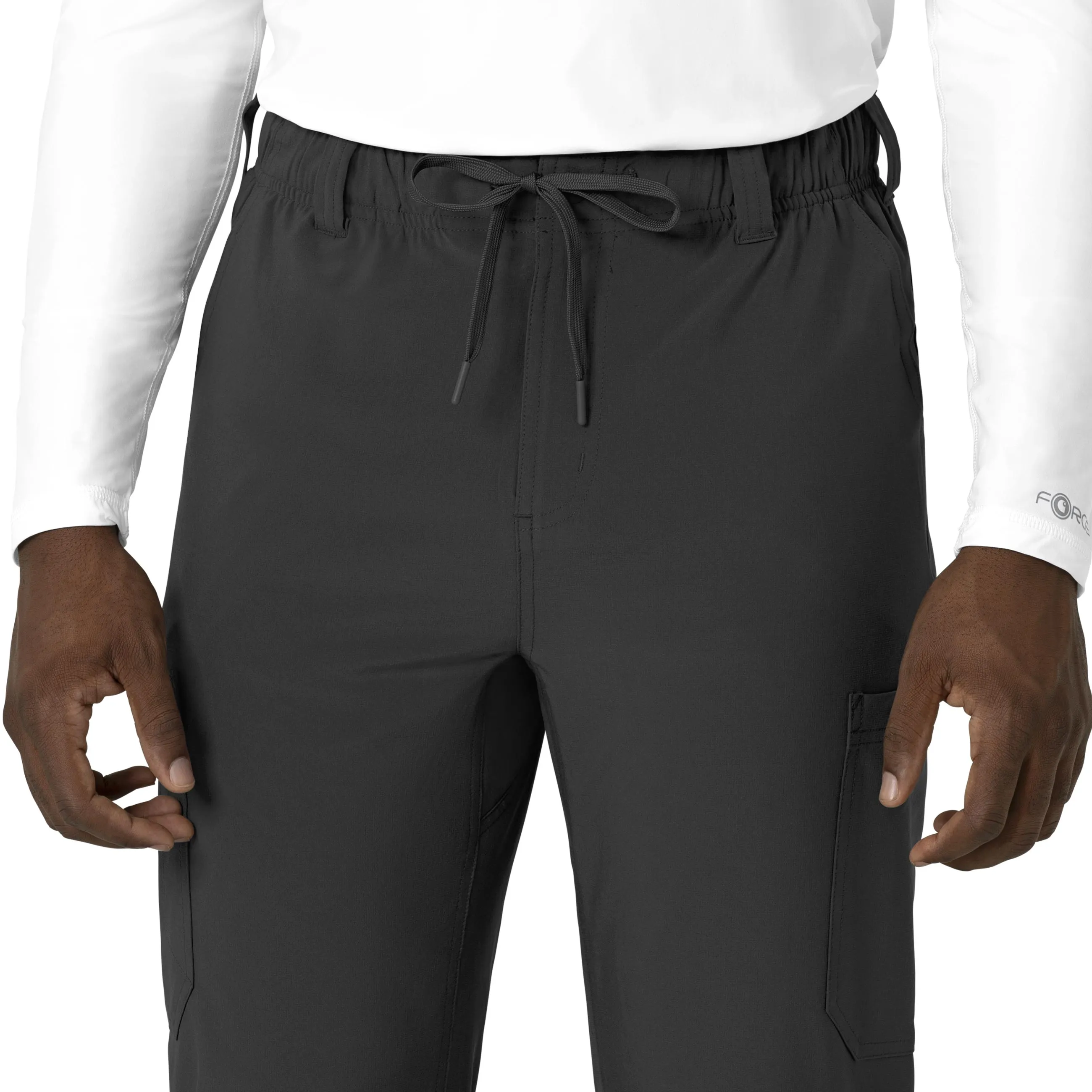 Force Cross-Flex C56410 Men's Straight Leg Scrub Pants Black