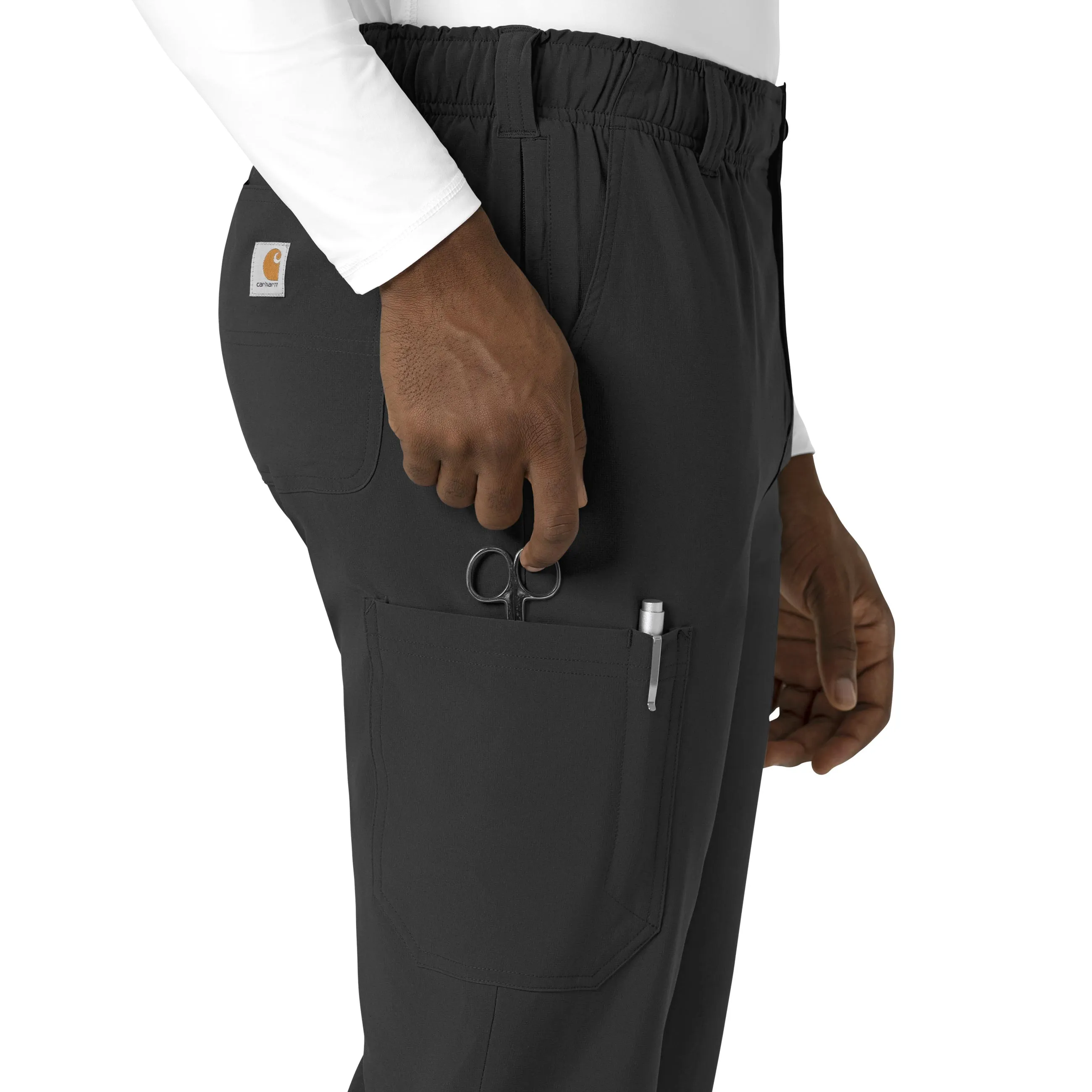 Force Cross-Flex C56410 Men's Straight Leg Scrub Pants Black