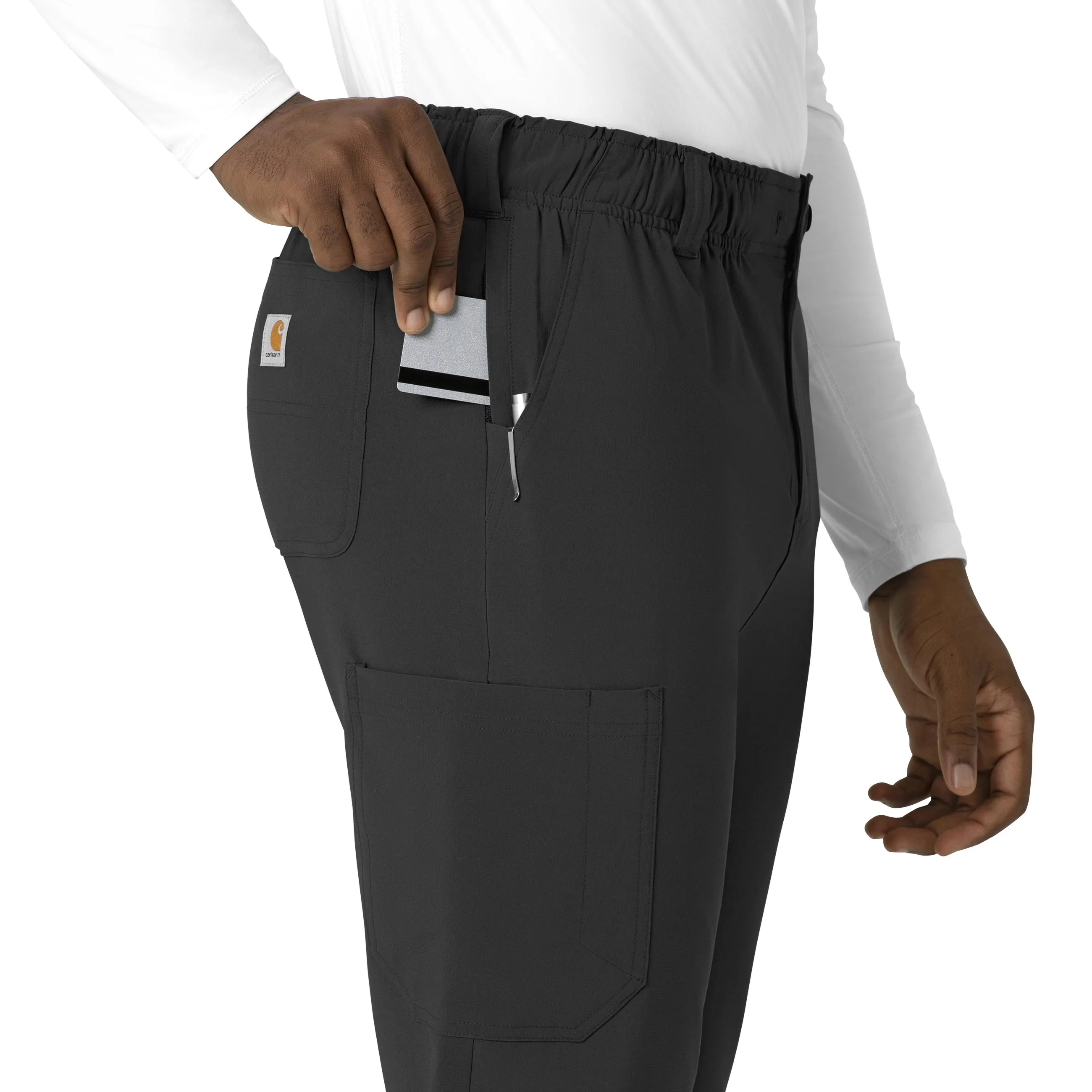 Force Cross-Flex C56410 Men's Straight Leg Scrub Pants Black