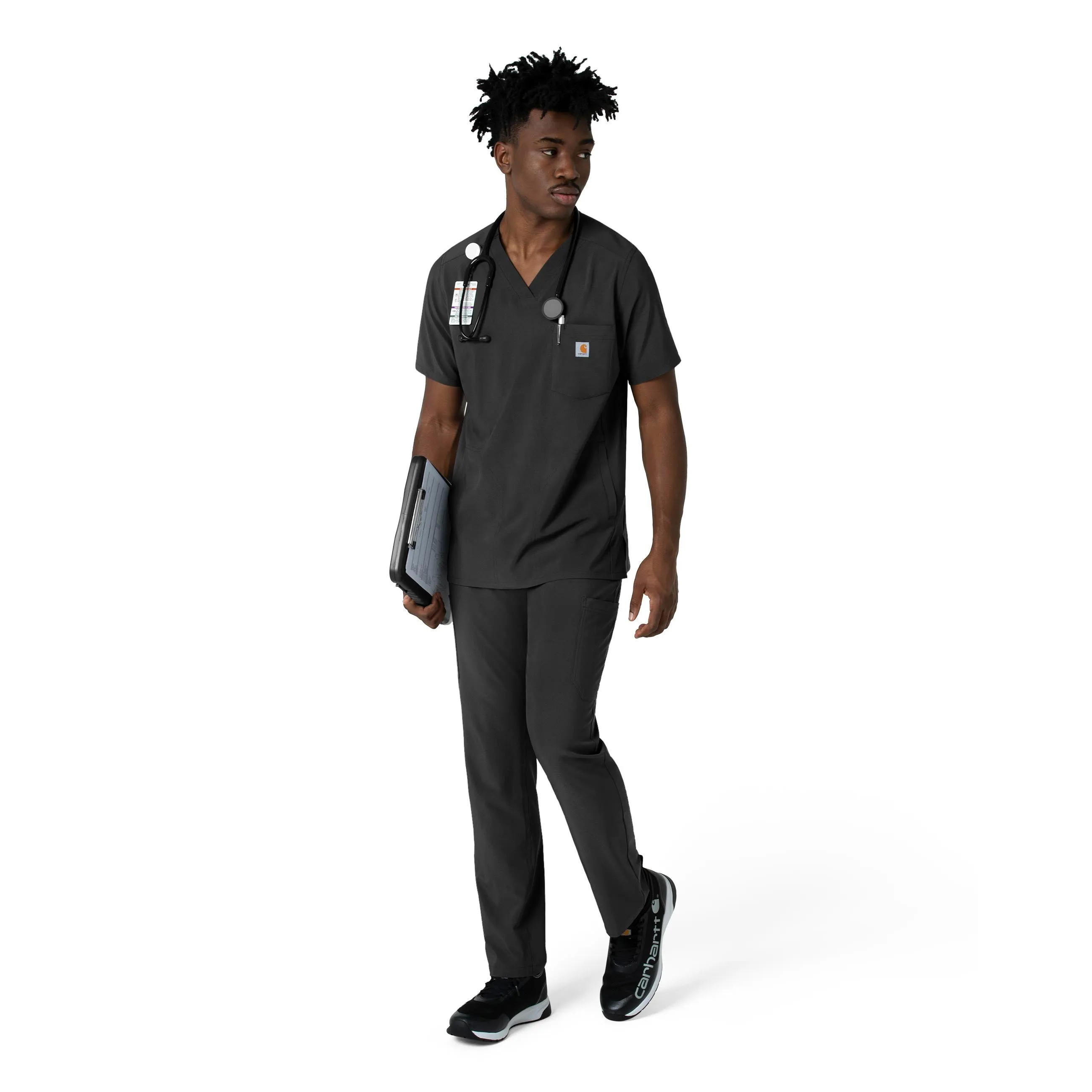 Force Cross-Flex C56410 Men's Straight Leg Scrub Pants Black