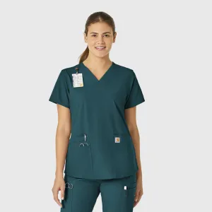 Force Essentials C12113 V-Neck Scrub Top Caribbean Blue