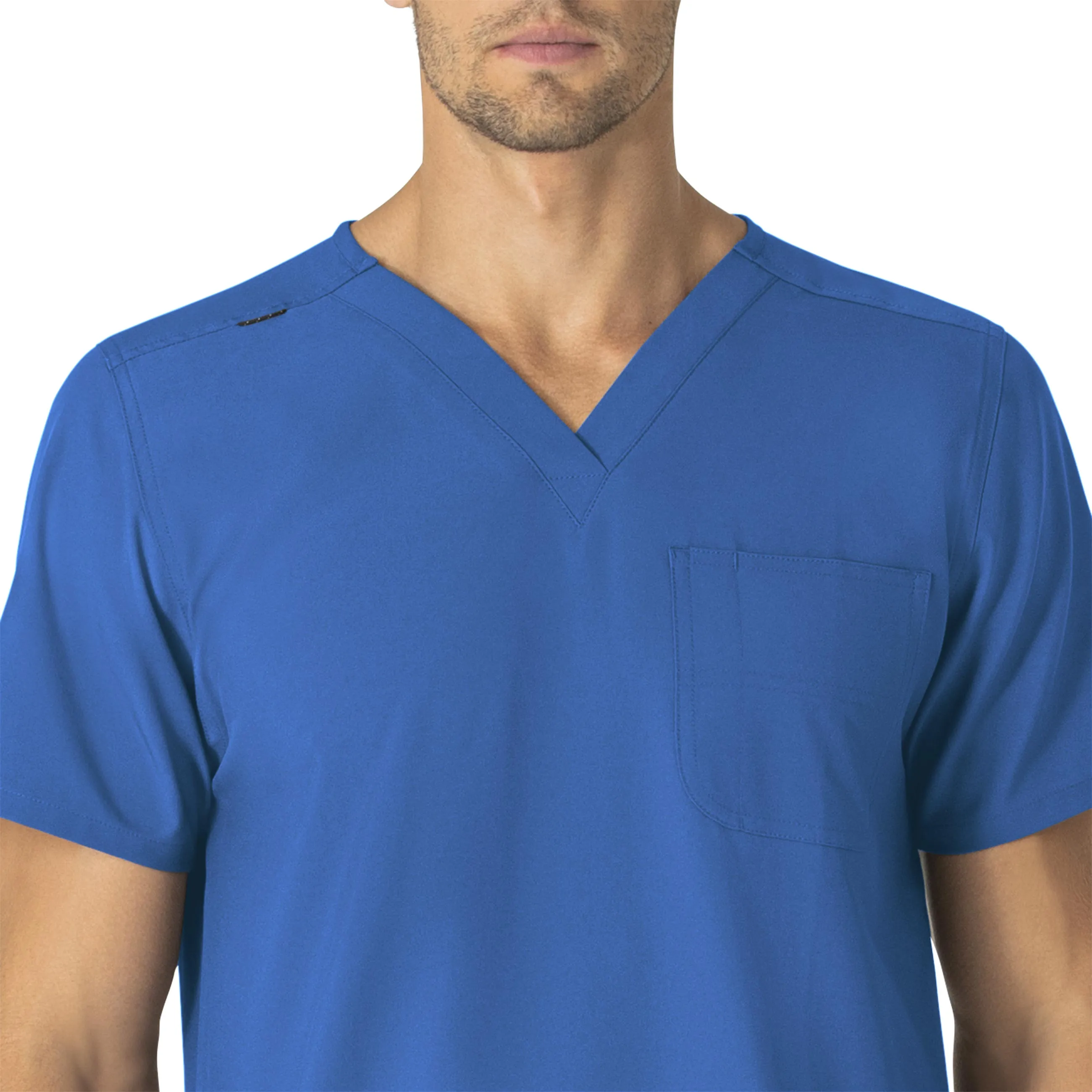 Force Essentials C15013 Unisex V-Neck 6-Pocket Scrub Top Royal