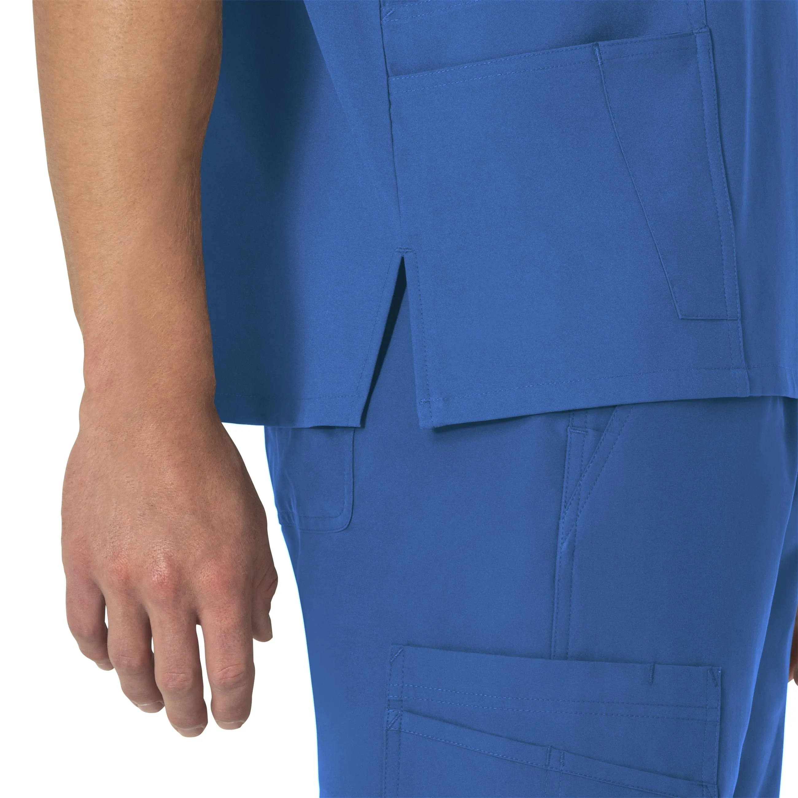 Force Essentials C15013 Unisex V-Neck 6-Pocket Scrub Top Royal