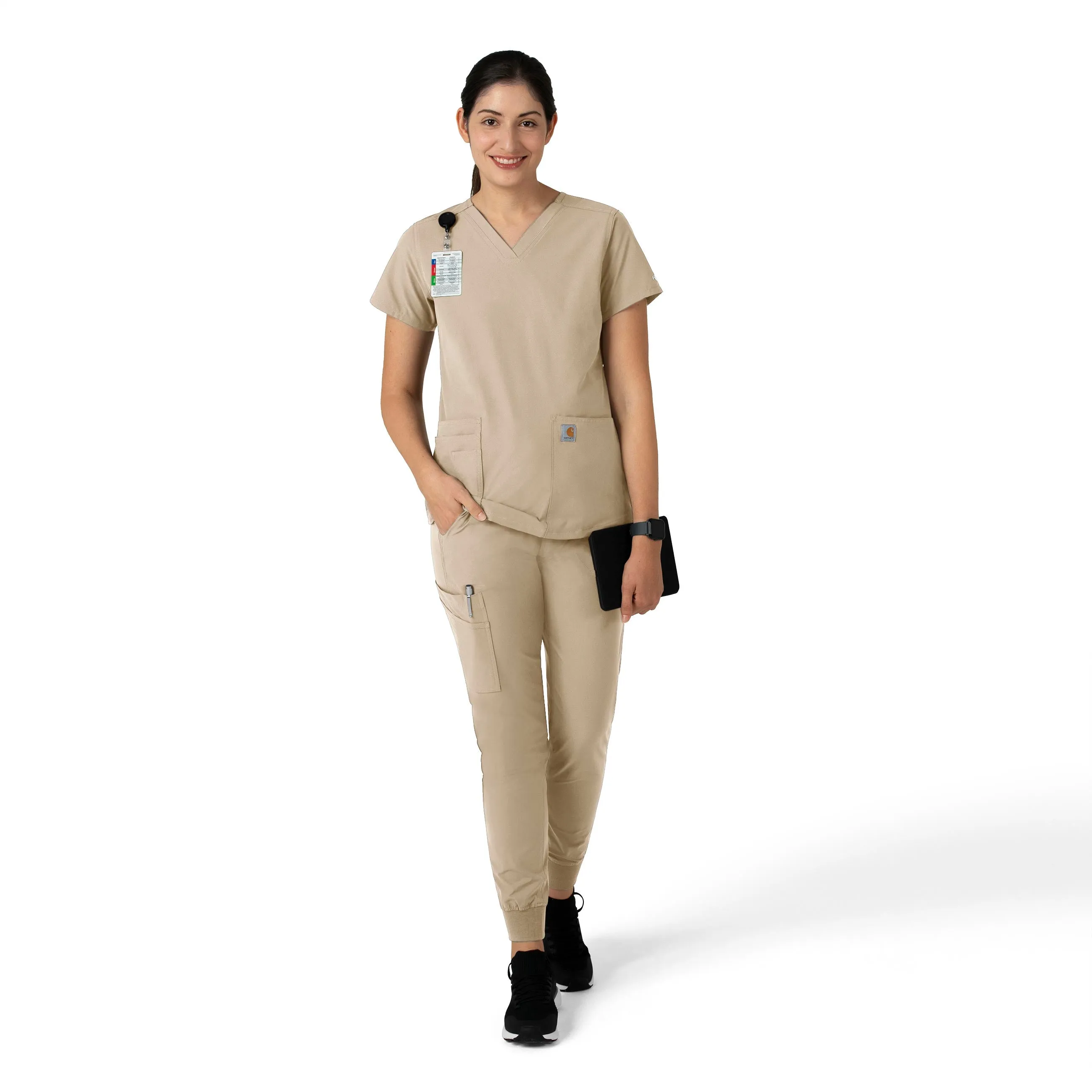 Force Essentials C51113 Jogger Scrub Pants Khaki