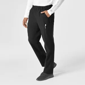 Force Essentials C56113 Men's Straight Leg Cargo Scrub Pants Black