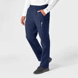 Force Essentials C56113 Men's Straight Leg Cargo Scrub Pants Navy