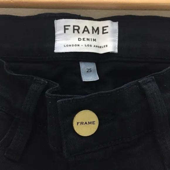 Frame Denim Le Skinny de Jeanne Deep Blue Dive Sz 25 Excellent condition!