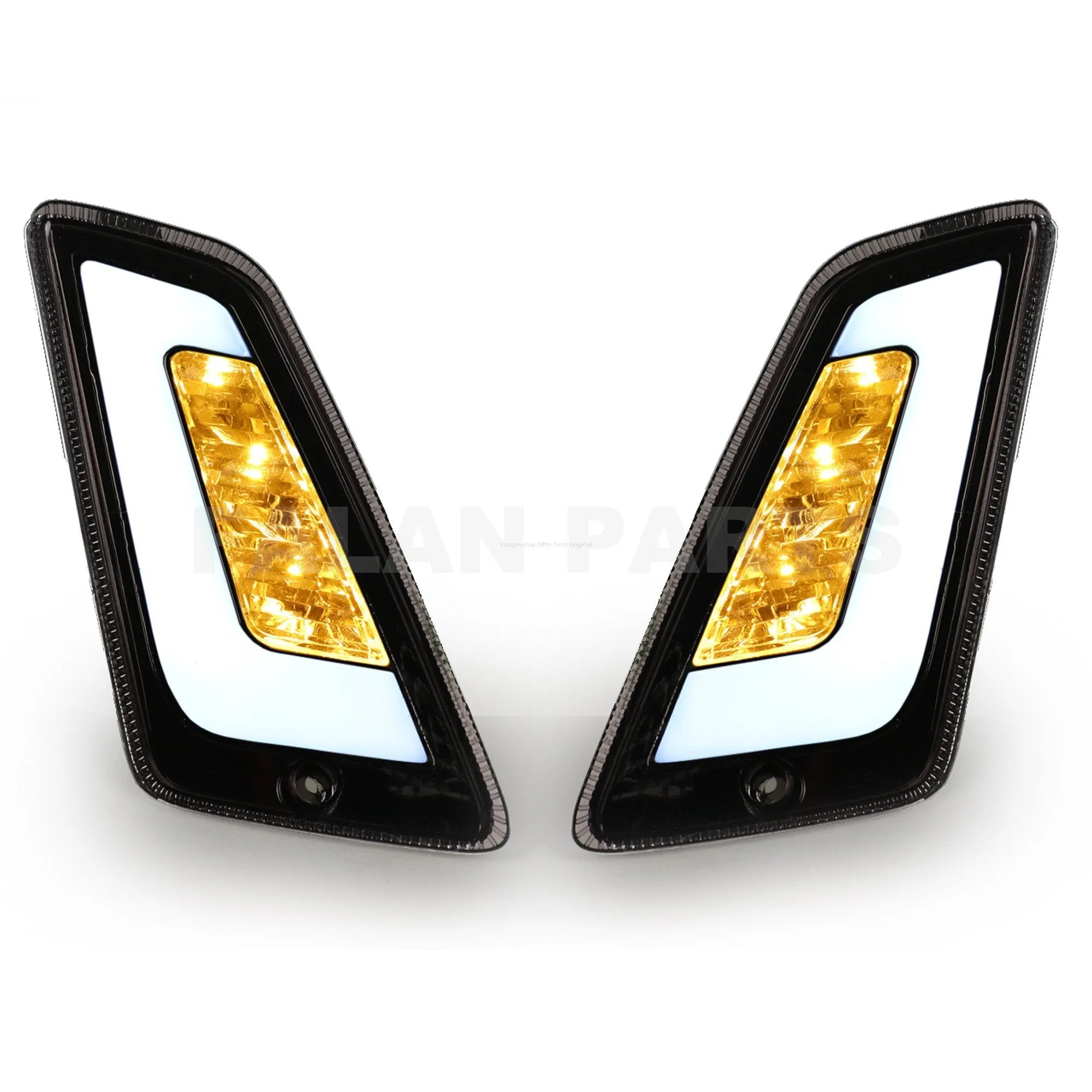 Front Turn Signals Indicator POWER1 Smoked | Vespa GTS Models 125-300cc (`03 - 22')
