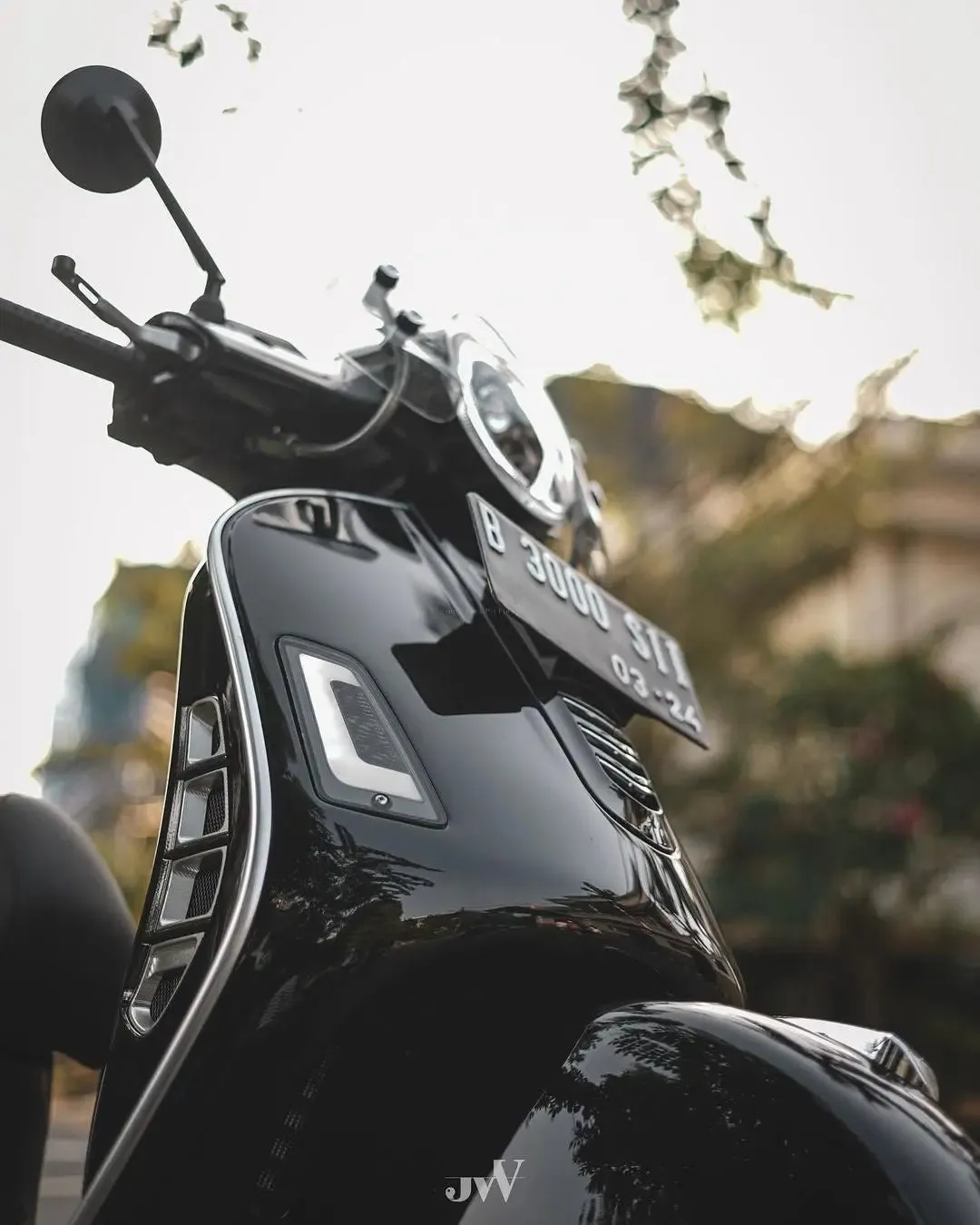 Front Turn Signals Indicator POWER1 Smoked | Vespa GTS Models 125-300cc (`03 - 22')