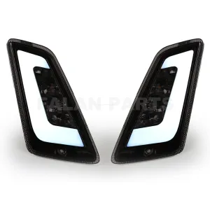 Front Turn Signals Indicator POWER1 Smoked | Vespa GTS Models 125-300cc (`03 - 22')